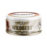 WILDBEST rabbit meat treats canned single pack 85g