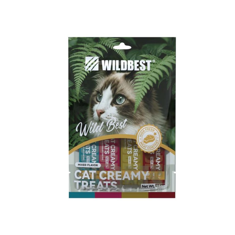 WILDBEST Cat Creamy Treats mixed flavor 4-pack packaging front view