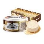 WILDBEST Chicken Recipe canned cat food with packaging box and pate texture display 85g×6