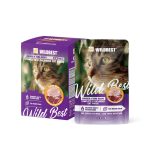 WILDBEST Chicken & Tuna Recipe Complete Balanced Cat Pouch box with single pouch 80g×8