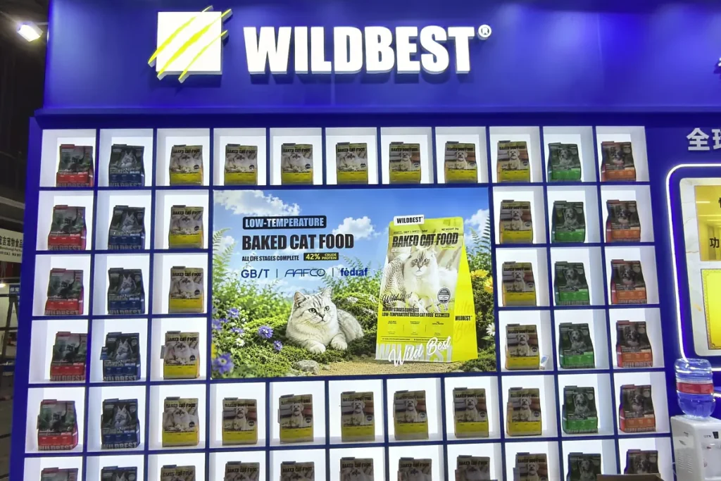 wildbest pet food display wall apet shanghai 2026