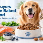 Low-temperature baked pet food for premium buyers